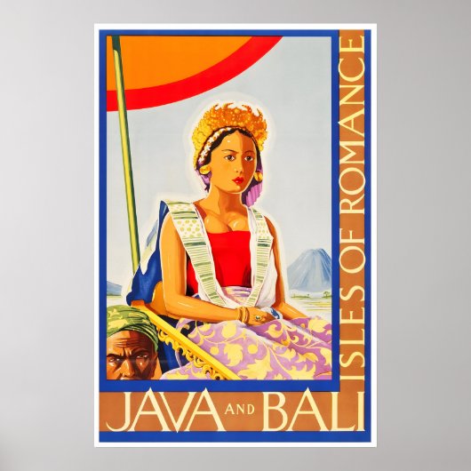 Bali Art Java Reiseplakat Tourismus Prin Poster (Vorne)