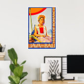 Bali Art Java Reiseplakat Tourismus Prin Poster (Heimbüro)