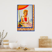 Bali Art Java Reiseplakat Tourismus Prin Poster (Küche)