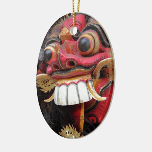 Bali Barong Maske Keramik Ornament (Links)