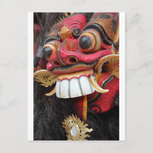 Bali Barong Maske Postkarte