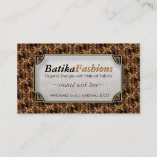 Bali Batika Fashion Modern Design Business Cards Visitenkarte