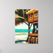 Bali Beach Cafe Bar Leinwanddruck (Vorderseite)