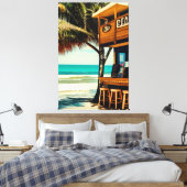 Bali Beach Cafe Bar Leinwanddruck (Insitu (Schlafzimmer))