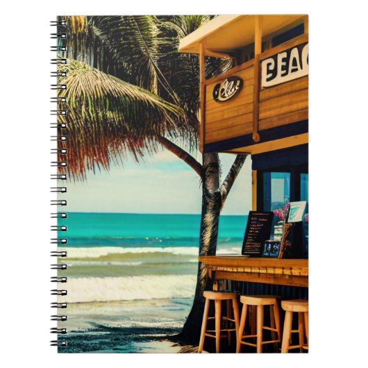 Bali Beach Cafe Bar Notizblock (Vorderseite)