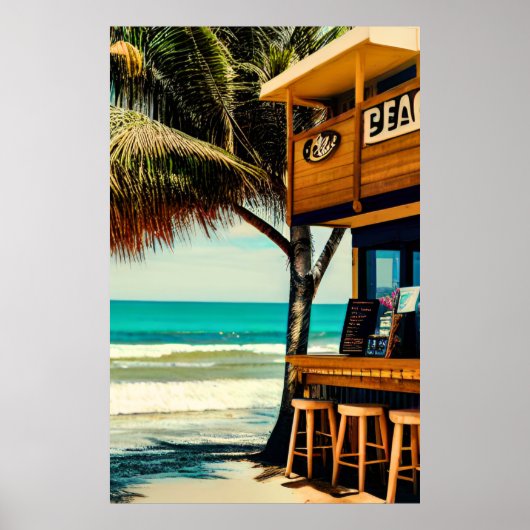 Bali Beach Cafe Bar Poster (Vorne)