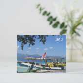 Bali Beach Indonesien Postkarte (Stehend Vorderseite)