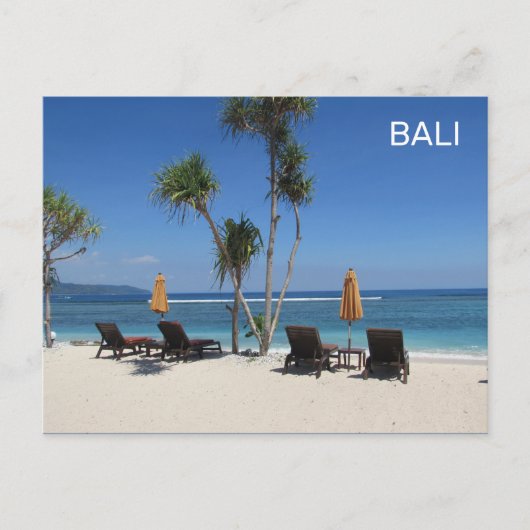 Bali Beach Indonesien Postkarte (Vorderseite)