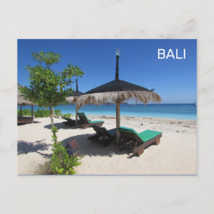 Bali Beach Indonesien Postkarte