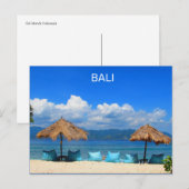 Bali Beach Indonesien Postkarte (Vorne/Hinten)