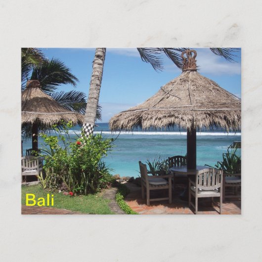 Bali Beach Scene Postkarte (Vorderseite)