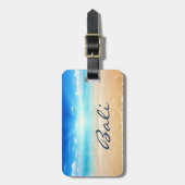 Bali Beach Sonnenaufgang Gepäckanhänger (Vorderseite vertikal)