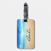 Bali Beach Sonnenaufgang Gepäckanhänger (Rückseite vertikal)