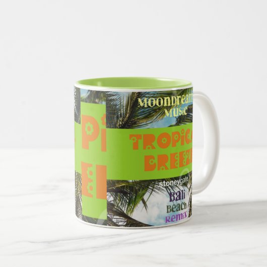 Bali Beach Zweifarbige Tasse (VorderseiteRechts)