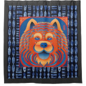 BALI BLISS Chow dog Duschvorhang (Vorderseite)