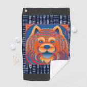 BALI BLISS Chow dog ringside Golfhandtuch (Insitu)