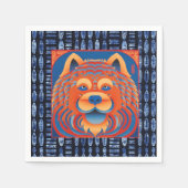 BALI BLISS Chow dog Serviette (Vorderseite)