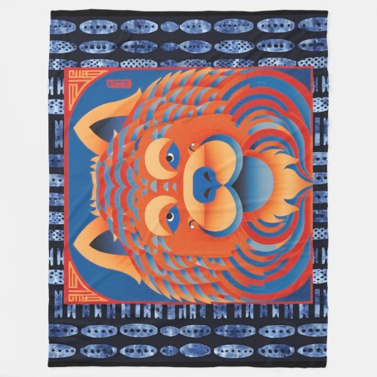 BALI BLISS Chow Fleecedecke (Vorderseite)