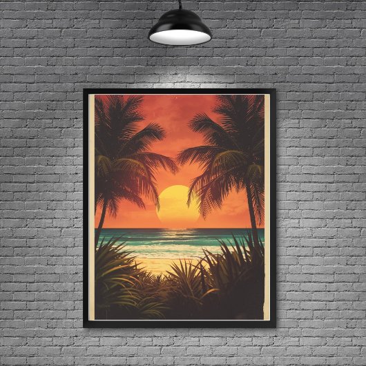 Bali Bliss – Vintage Inselparadies Reise Poster