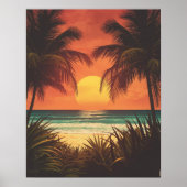 Bali Bliss – Vintage Island Paradise Travel Poster (Vorne)