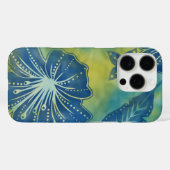 Bali Blume Batik Tropical Case-Mate iPhone Hülle (Rückseite (Horizontal))