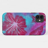 Bali-Blumen-Batik tropischer iPhone 5 Fall Case-Mate iPhone Hülle (Rückseite (Horizontal))
