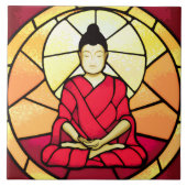 Bali Buddha Fleckglas Fliese (Vorderseite)