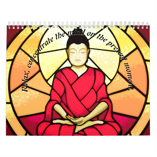 Bali Buddha Fleckglas Kalender (Titelbild)