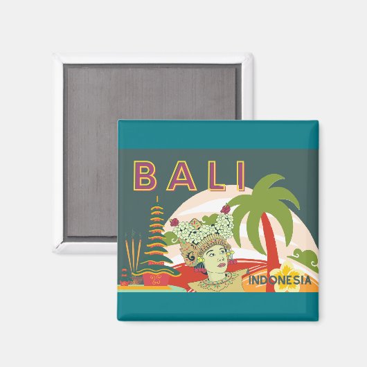 Bali Dancer Holiday Geschenke Magnet (Vorderseite/Rückseite)