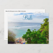 Bali Denpasar Beach Indonesien Postkarte (Vorne/Hinten)