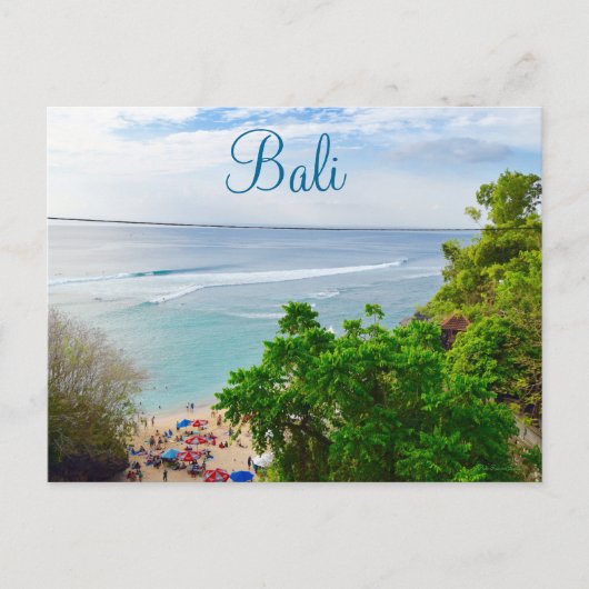 Bali Denpasar Beach Indonesien Postkarte (Vorderseite)