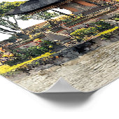 Bali Destination Wedding Welcome Sign Poster (Ecke)