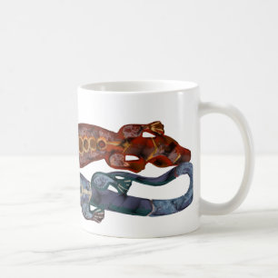 BALI-Eidechse, blau Kaffeetasse