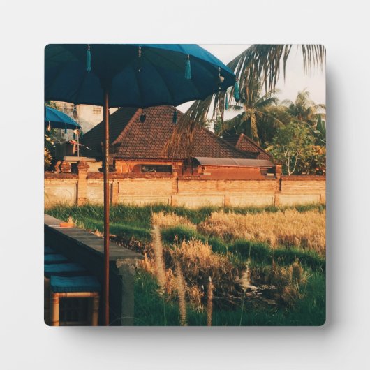 Bali Fields Fotoplatte (Vorderseite)