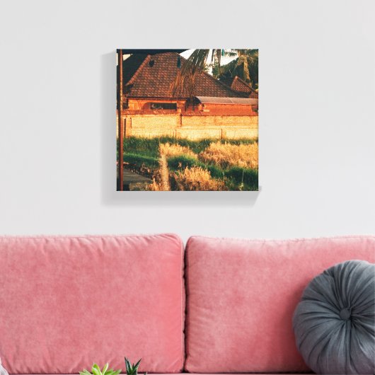 Bali Fields Leinwanddruck (Insitu (Wohnzimmer))