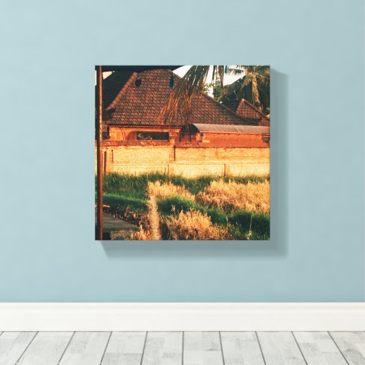 Bali Fields Leinwanddruck (Insitu (Holzboden))