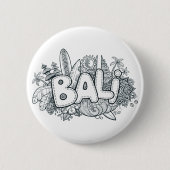 Bali-Gekritzel Button (Vorderseite)