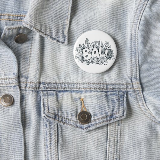 Bali-Gekritzel Button (Beispiel)