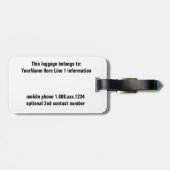 Bali Gepäckanhänger (Rückseite horizontal)