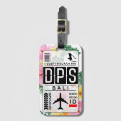 Bali Gepäckanhänger DPS Airport Code (Vorderseite Vertikal)