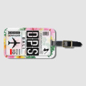 Bali Gepäckanhänger DPS Airport Code (Vorderseite (Horizontal))