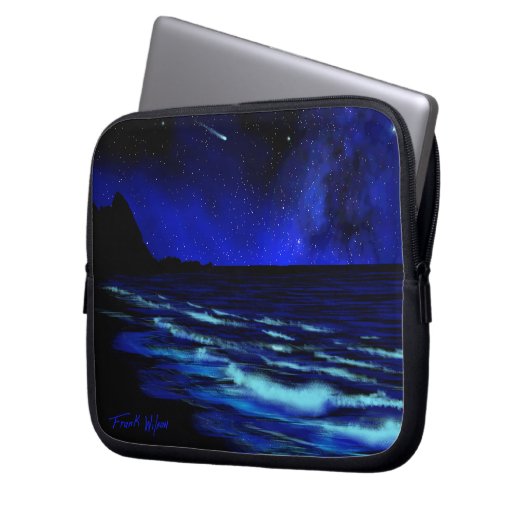 Bali Hai legt Strand-Kauai-Laptop-Hülse einen Laptopschutzhülle (Vorderseite Links)