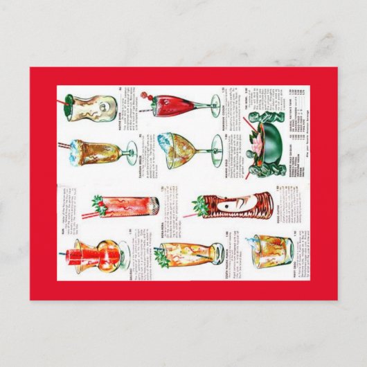 Bali Hai Pontchartrain Beach Drinks Postkarte (Vorderseite)