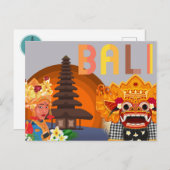 Bali Holiday Postkarte (Vorne/Hinten)