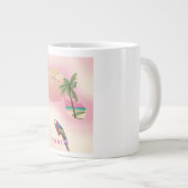Bali illustrierte Karte Jumbo-Tasse (Vorderseite Rechts)