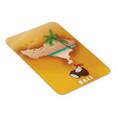 Bali illustrierte Karte Magnet (Rechte Seite)