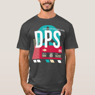 Bali Indonesia DPS Airport Code Gepäckanhänger E T-Shirt