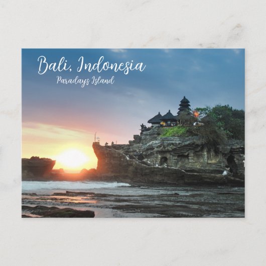 Bali Indonesia Feiertagspostkarte (Vorderseite)