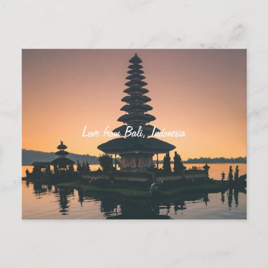 Bali Indonesia Holiday Postcard Feiertagspostkarte (Vorderseite)