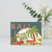 Bali Indonesia Holiday Postcard Postkarte (Stehend Vorderseite)